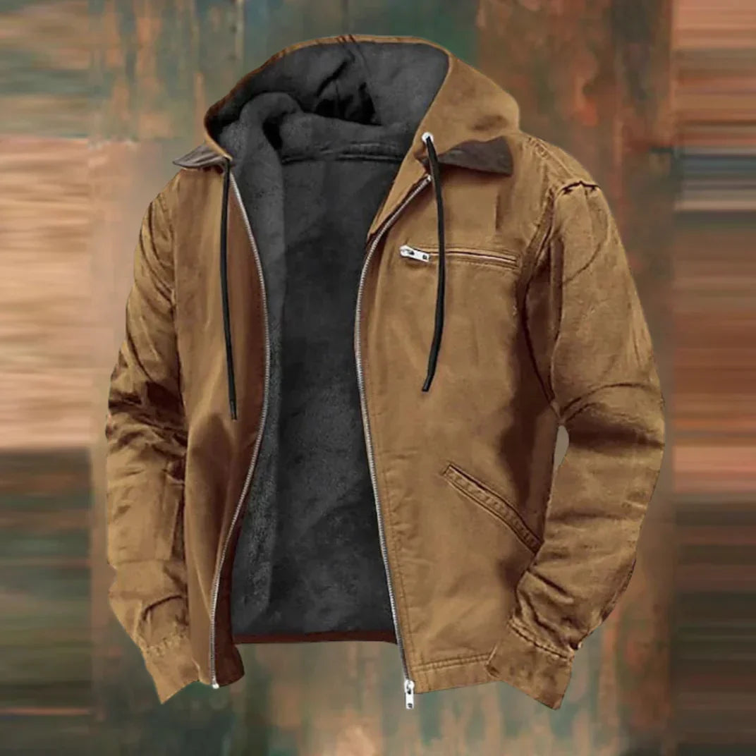 Evander - Minimalist leather jacket for men