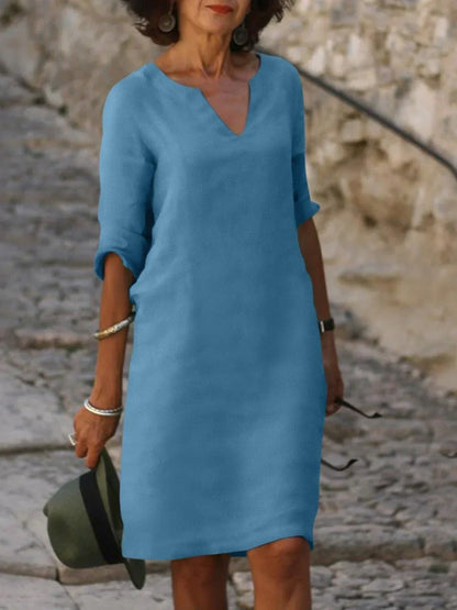 Josette | Elegant V-Neck Dress