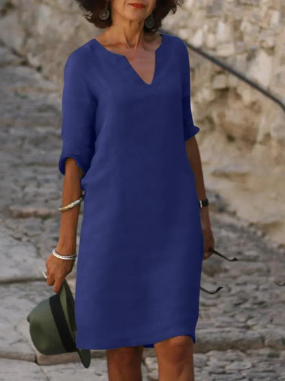 Josette | Elegant V-Neck Dress