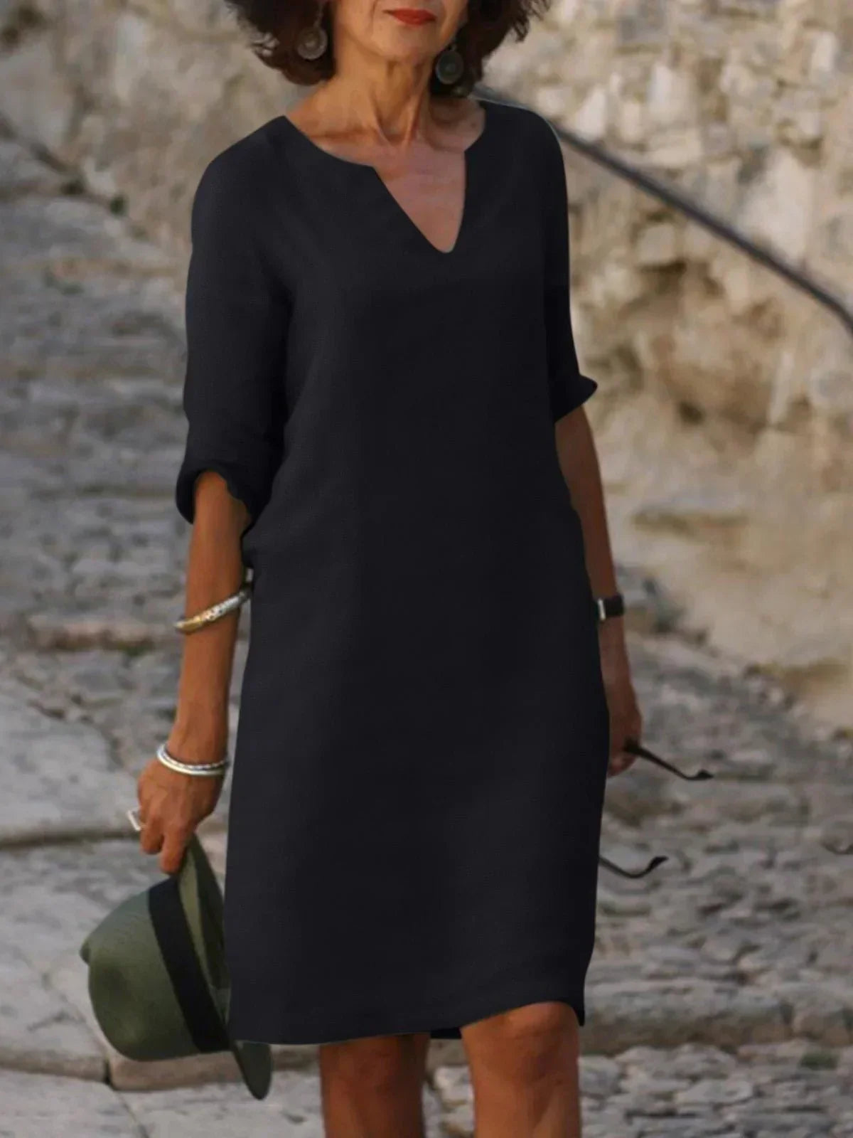 Josette | Elegant V-Neck Dress