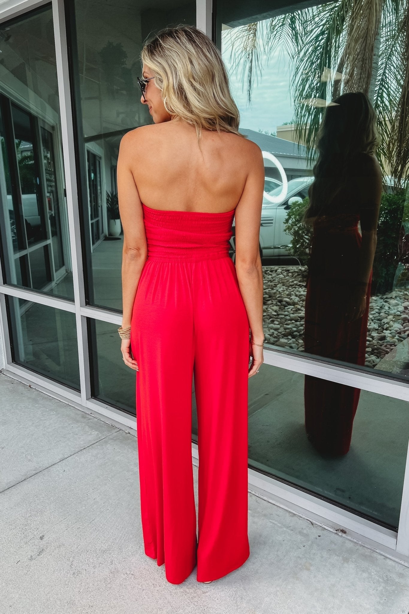 Dames – Trendy Off-Shoulder Jumpsuit