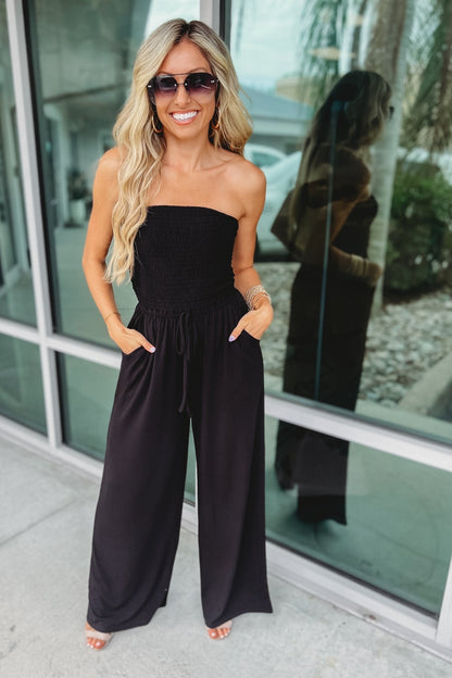 Dames – Trendy Off-Shoulder Jumpsuit